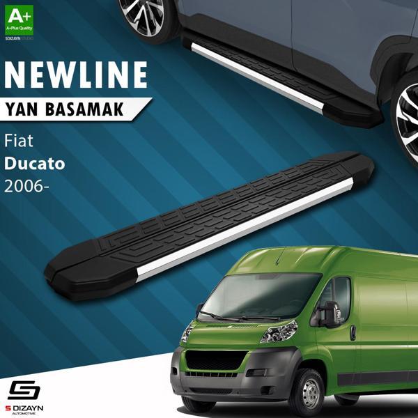 S-Dizayn Fiat Ducato 3 Kısa Şase NewLine Krom Yan Basamak 203 Cm 2006-2014 A+ Kalite - Image 1