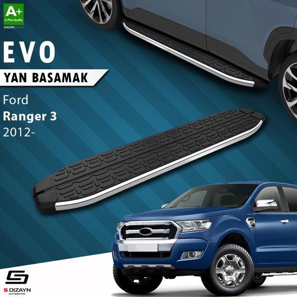 S-Dizayn Ford Ranger 3 Evo Krom Yan Basamak 203 Cm 2012-2022 A+ Kalite - Image 1