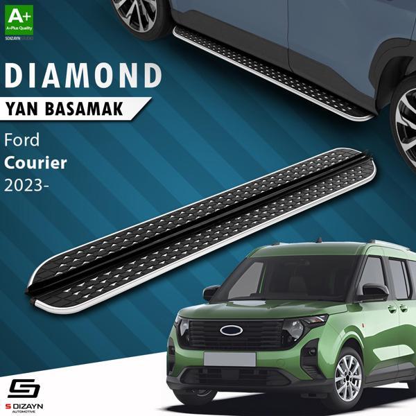 S-Dizayn Ford Courier 2 Diamond Krom Yan Basamak 183 Cm 2023 Üzeri A+ Kalite - Image 1