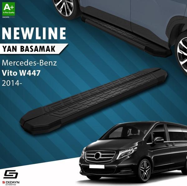S-Dizayn Vito W447 Kısa Şase NewLine Siyah Yan Basamak 233 Cm 2014 Üzeri A+ Kalite - Image 1