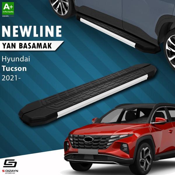 S-Dizayn Hyundai Tucson 4 NewLine Aluminyum Yan Basamak 173 Cm 2021-2024 A+ Kalite - Image 1