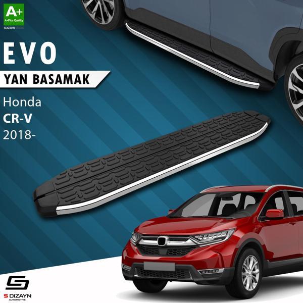 S-Dizayn Honda CR-V 5 Evo Krom Yan Basamak 173 Cm 2018-2023 A+ Kalite - Image 1