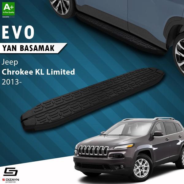 S-Dizayn Jeep Cherokee KL Evo Siyah Yan Basamak 173 Cm 2013-2023 A+ Kalite - Image 1