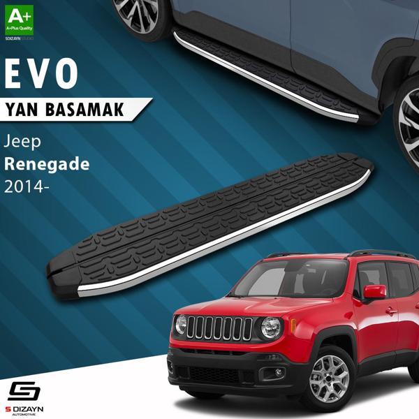 S-Dizayn Jeep Renegade Evo Krom Yan Basamak 173 Cm 2014 Üzeri A+ Kalite - Image 1
