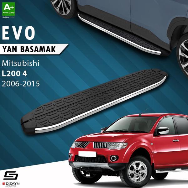 S-Dizayn Mitsubishi L200 4 Evo Krom Yan Basamak 193 Cm 2006-2015 A+ Kalite - Image 1