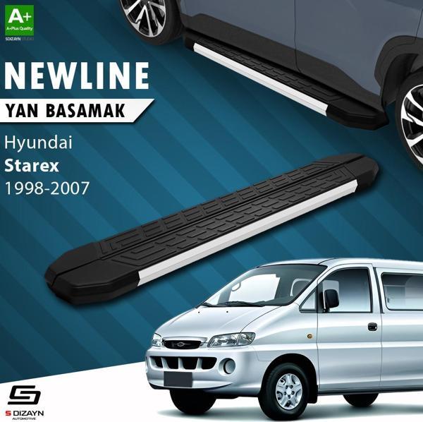 S-Dizayn Hyundai H-1 Starex Uzun Şase NewLine Aluminyum Yan Basamak 213 Cm 1998-2007 A+ Kalite - Image 1