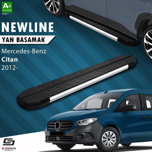 S-Dizayn Citan Uzun Şase NewLine Krom Yan Basamak 223 Cm 2012-2021 A+ Kalite - Image 1