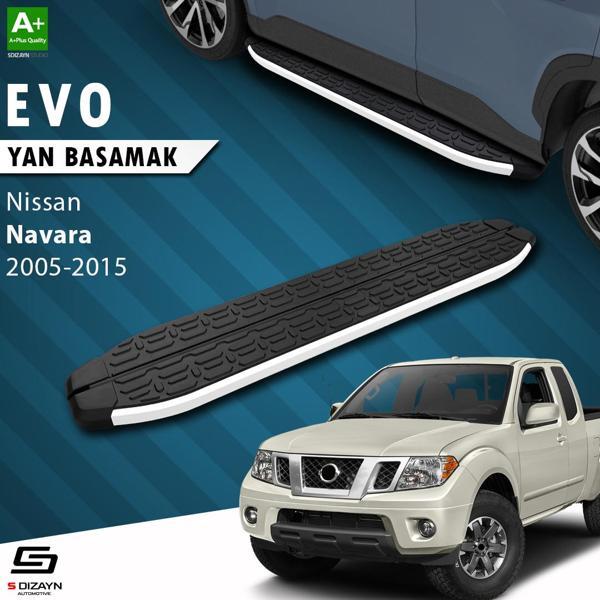 S-Dizayn Nissan Navara 2 Evo Aluminyum Yan Basamak 203 Cm 2005-2015 A+ Kalite - Image 1