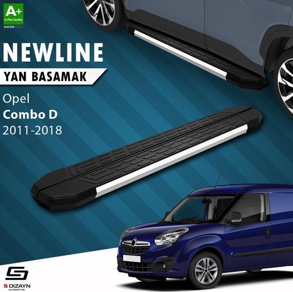 S-Dizayn Opel Combo D Uzun Şase NewLine Krom Yan Basamak 223 Cm 2011-2018 A+ Kalite - Image 1