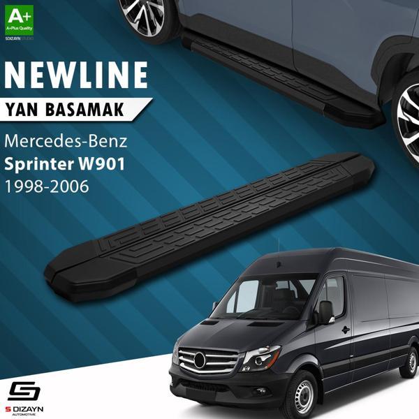 S-Dizayn Sprinter W901 Orta Şase NewLine Siyah Yan Basamak 263 Cm 1998-2006 A+ Kalite - Image 1