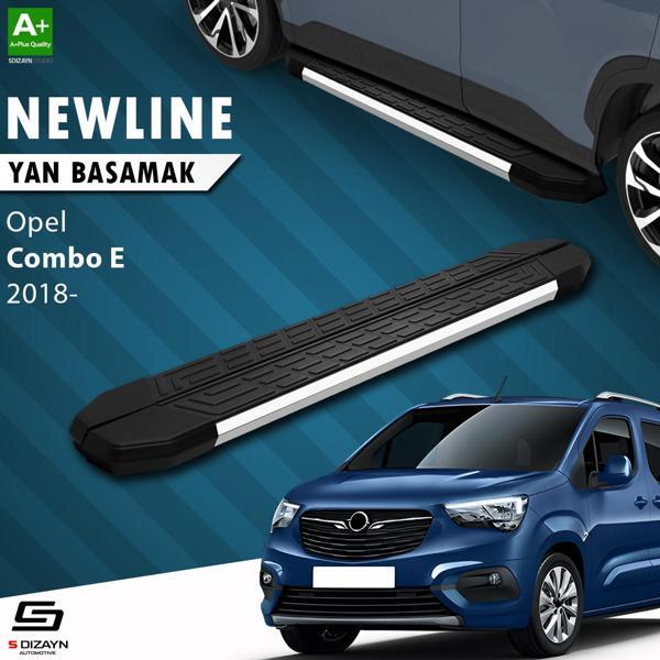 S-Dizayn Opel Combo E Uzun Şase NewLine Krom Yan Basamak 213 Cm 2018 Üzeri A+ Kalite - Image 1