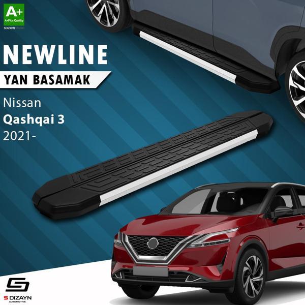 S-Dizayn Nissan Qashqai 3 NewLine Aluminyum Yan Basamak 173 Cm 2021 Üzeri A+ Kalite - Image 1