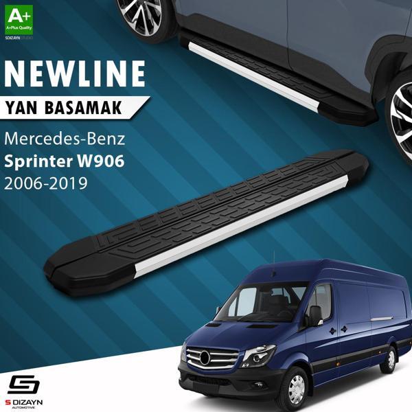 S-Dizayn Sprinter W906 Kısa Şase NewLine Aluminyum Yan Basamak 263 Cm 2006-2019 A+ Kalite - Image 1