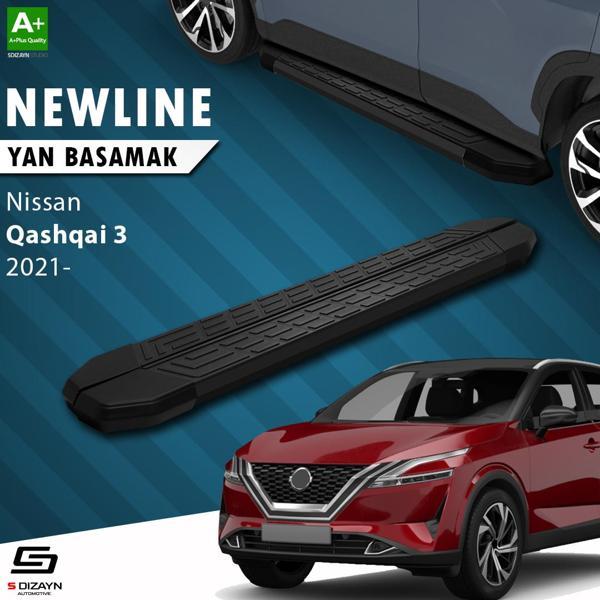 S-Dizayn Nissan Qashqai 3 NewLine Siyah Yan Basamak 173 Cm 2021 Üzeri A+ Kalite - Image 1