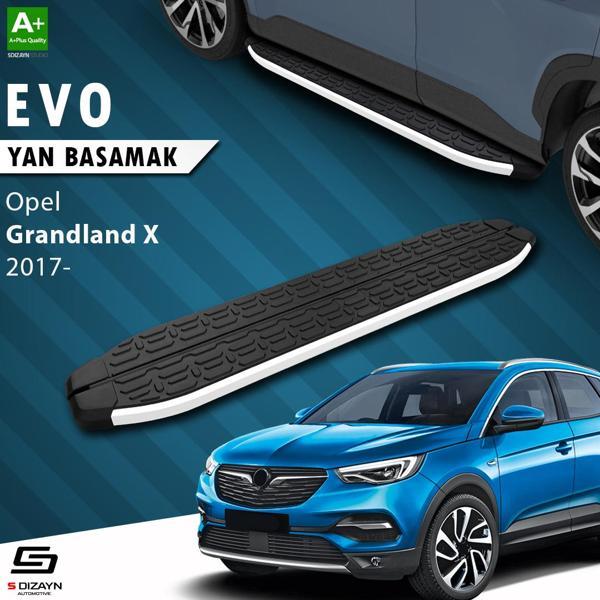 S-Dizayn Opel Grandland X Evo Aluminyum Yan Basamak 183 Cm 2017-2024 A+ Kalite - Image 1