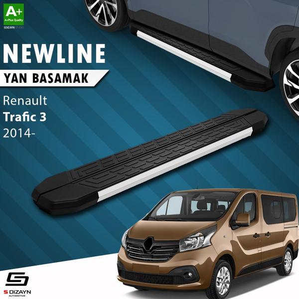 S-Dizayn Renault Trafic 3 Uzun Şase NewLine Aluminyum Yan Basamak 263 Cm 2014-2020 A+ Kalite - Image 1