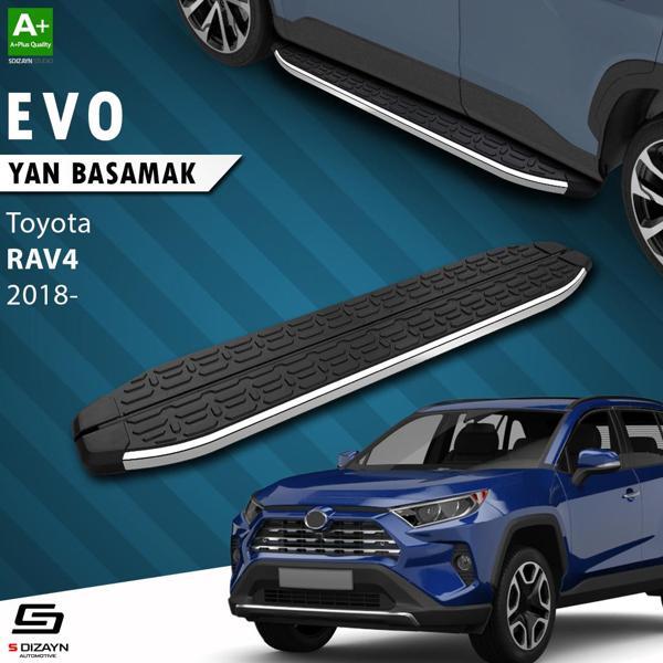 S-Dizayn Toyota RAV 4 5 Evo Krom Yan Basamak 173 Cm 2018 Üzeri A+ Kalite - Image 1