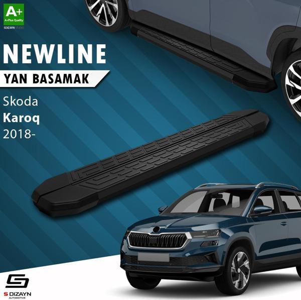 S-Dizayn Skoda Karoq NewLine Siyah Yan Basamak 173 Cm 2018 Üzeri A+ Kalite - Image 1