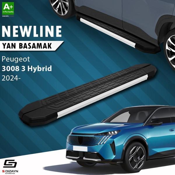 S-Dizayn Peugeot 3008 3 Hybrid NewLine Aluminyum Yan Basamak 183 Cm 2024 Üzeri A+ Kalite - Image 1