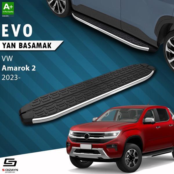 S-Dizayn VW Amarok 2 Evo Krom Yan Basamak 203 Cm 2023 Üzeri A+ Kalite - Image 1