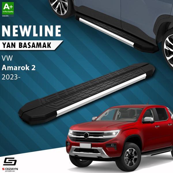 S-Dizayn VW Amarok 2 NewLine Krom Yan Basamak 203 Cm 2023 Üzeri A+ Kalite - Image 1