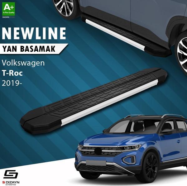 S-Dizayn VW T-Roc NewLine Aluminyum Yan Basamak 173 Cm 2019 Üzeri A+ Kalite - Image 1