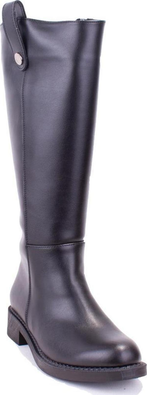 Dagoster DZA07-1062765 Siyah Günlük Streçli Düz Topuk Kadın Çizme - Image 1