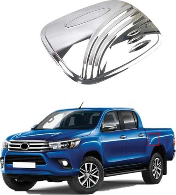 Toyota Hilux Uyumlu 2016 Sonrası Depo Kapağı Kaplama Krom - Image 1
