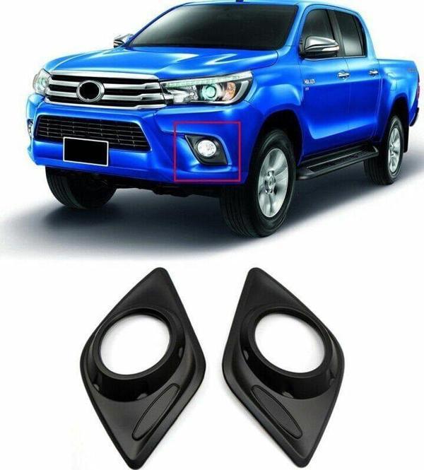 Toyota Hilux Uyumlu Sis Lambası Kapağı Siyah ABS 2016 Sonrası - Image 1