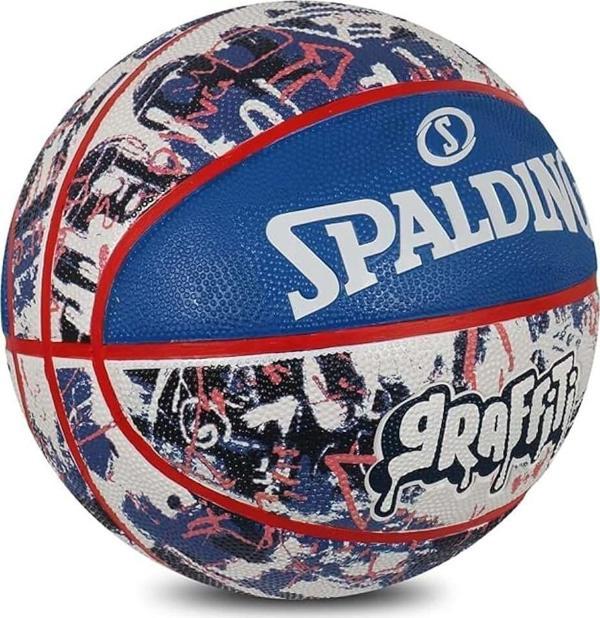 SPALDING BASKETBOL TOPU BLUE RED GRAFFITI NO:7  84377Z - Image 1