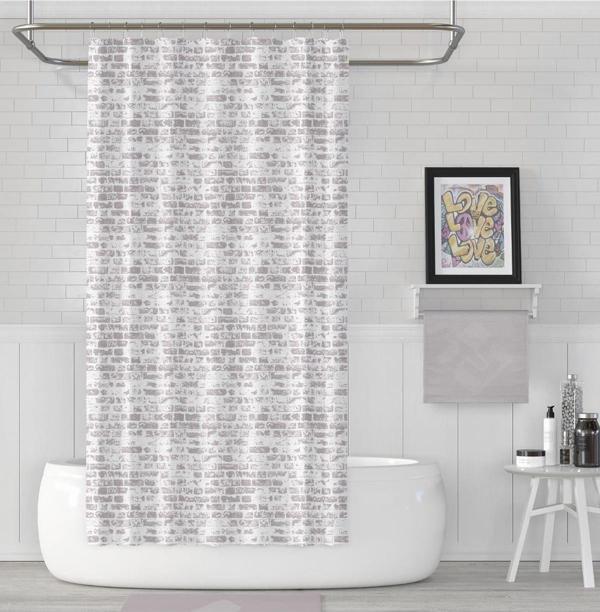 Prado The Wall Banyo Perdesi, Duş Perdesi 180X200Cm Bpthewall-180X200 - Image 1
