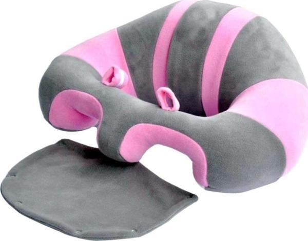 Teknor Bebek Oturma Destek Minderi- Gri Pembe - Image 1