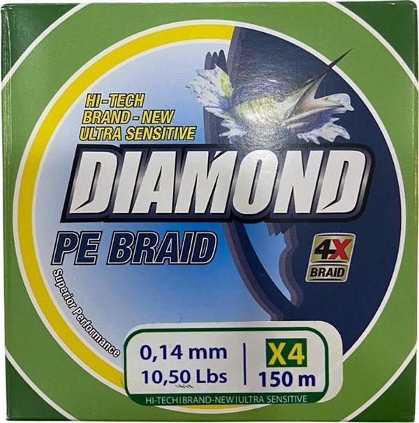 Bauer Diamond 4X Pe Braid 150 mt 0.14 mm Misina - Image 1