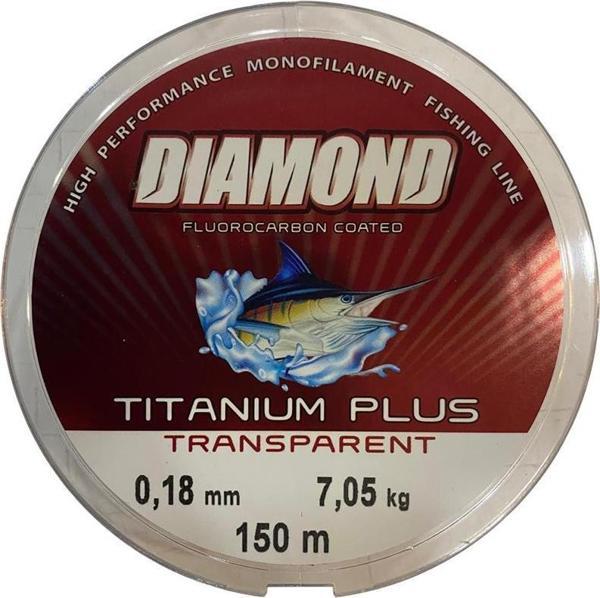 Bauer Diamond Titanium Plus 0.18 mm 150 mt Misina - Renk: Gri  7.05 kg - Image 1