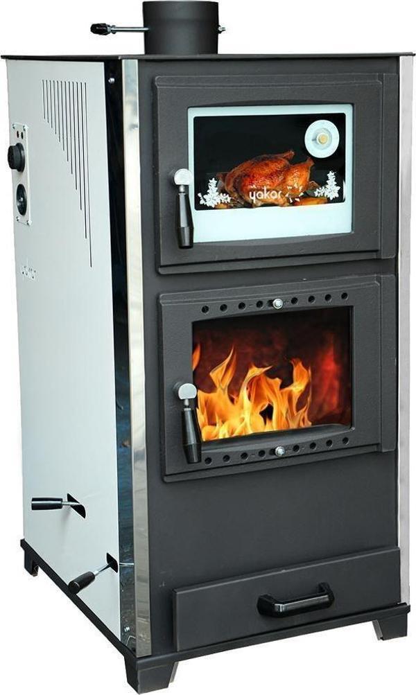 Yakar 301/A Eşanjörlü 25kW Fırınlı Kat Kalorifer Sobası - Image 1