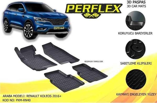 Perflex Paspas 3D Havuzlu Koleos 2016+ - Image 1