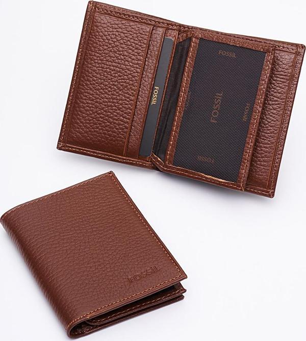 Fossil Hakiki Gerçek Deri Erkek Cüzdan Taba 8102 - Image 1