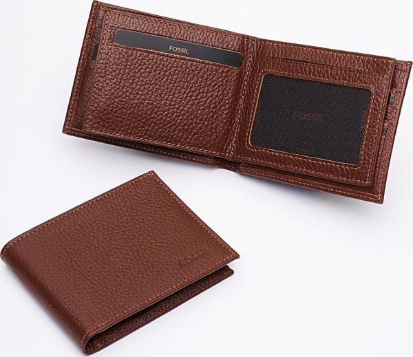 Fossil Hakiki Gerçek Deri Erkek Cüzdan Taba 8105 - Image 1