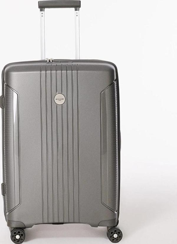 Pierre Cardin Polipropilen Büyük Boy Kırılmaz Valiz Antrasit PC7060 - Image 1