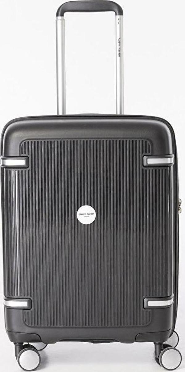 Pierre Cardin Polipropilen Kabin Boy Kırılmaz Valiz Siyah PC7070 - Image 1