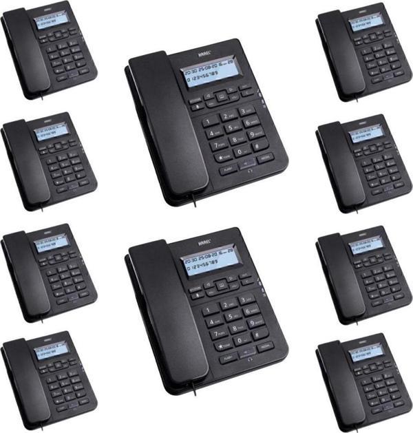 Karel 10 Adet Siyah Tm145 Masaüstü Ofis Telefon Seti - Image 1