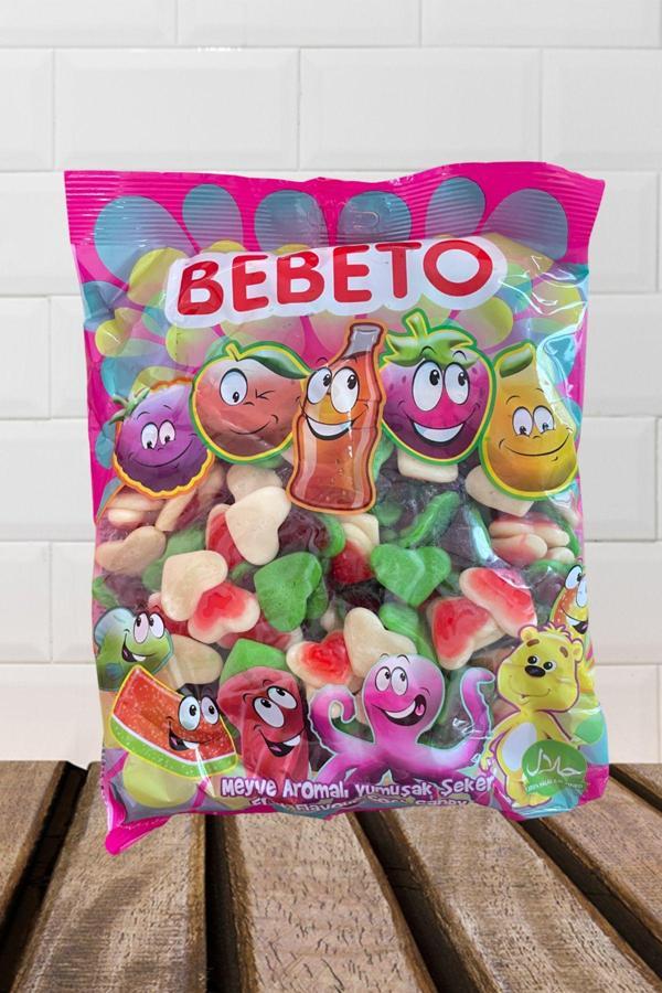Bebeto Renkli Kalp Jelibon 1 Kg - Image 1
