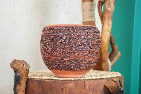 PÜSKÜRTME MODEL TERRACOTA TOPRAK SAKSI - Image 1