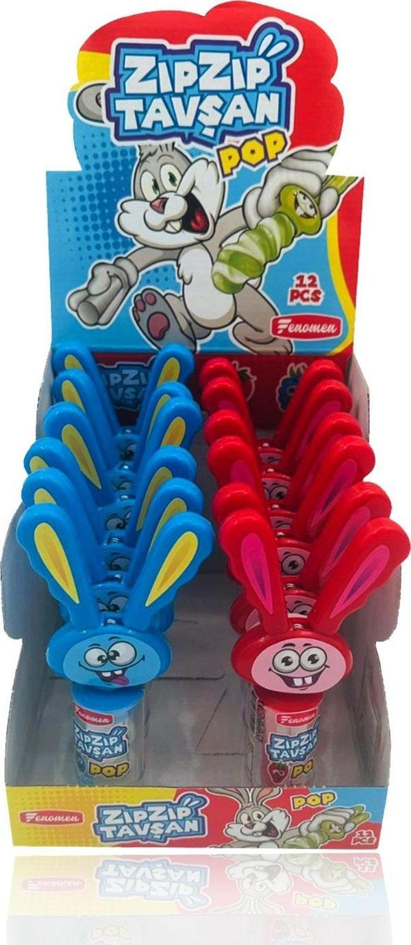 Fenomen Zıpzıp Tavşan Şeker 12 Adet - Image 1
