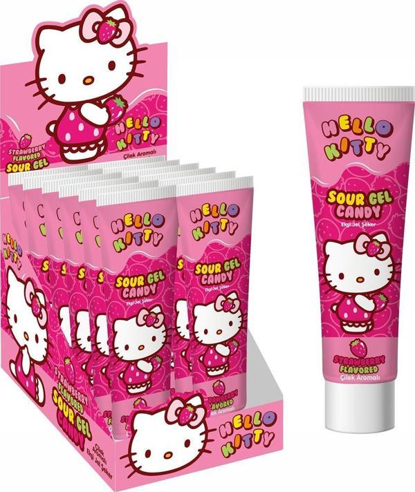 Hello Kitty Ekşi Jel Şeker Çilek 35 Gr 24Lü - Image 1
