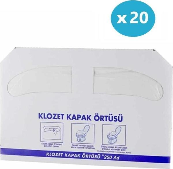 Omnisoft 20 Paket Klozet Kapak Örtüsü 5000 Adet - Image 1