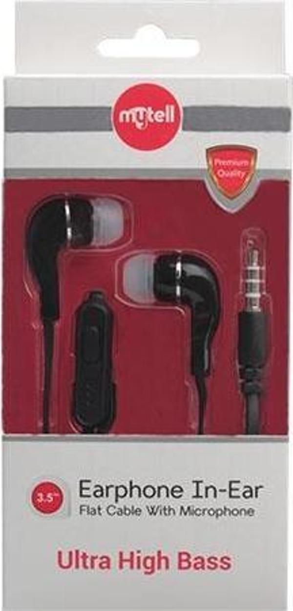 Mytell  Kulaklık Mikrofonlu 3,5 mm - Siyah - Image 1