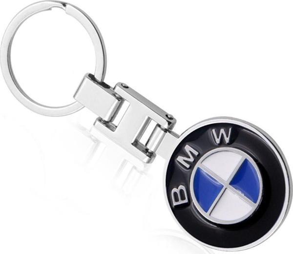 Bmw Logolu Krom Oto Araba Anahtarlık  - Image 1