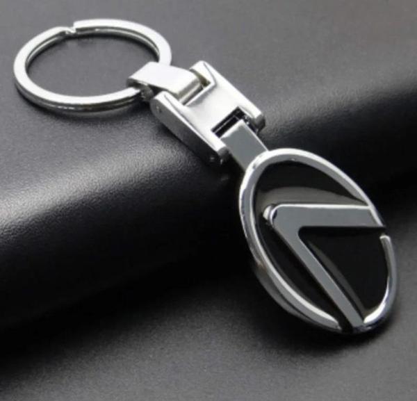 Lexus Logolu Krom Oto Araba Anahtarlık  - Image 1