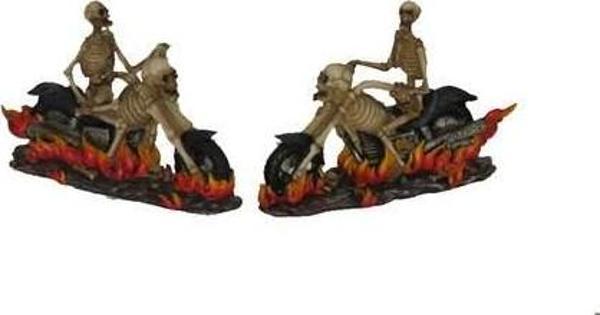 QQC 2Lİ MOTORLU İSKELET 16X5,5 cm  Dekoratif Hediyelik Ev Ofis Aksesuarı - Image 1